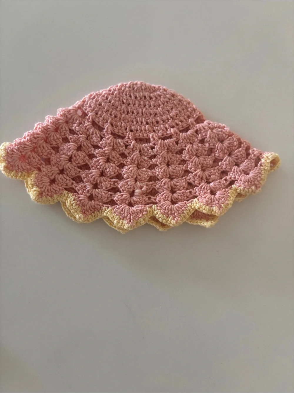 Vintage handmade crocheted doll clothes cross bookmark